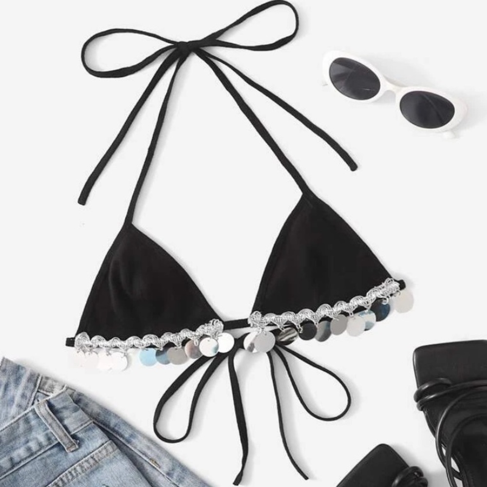 Faux Suede Rave Bra